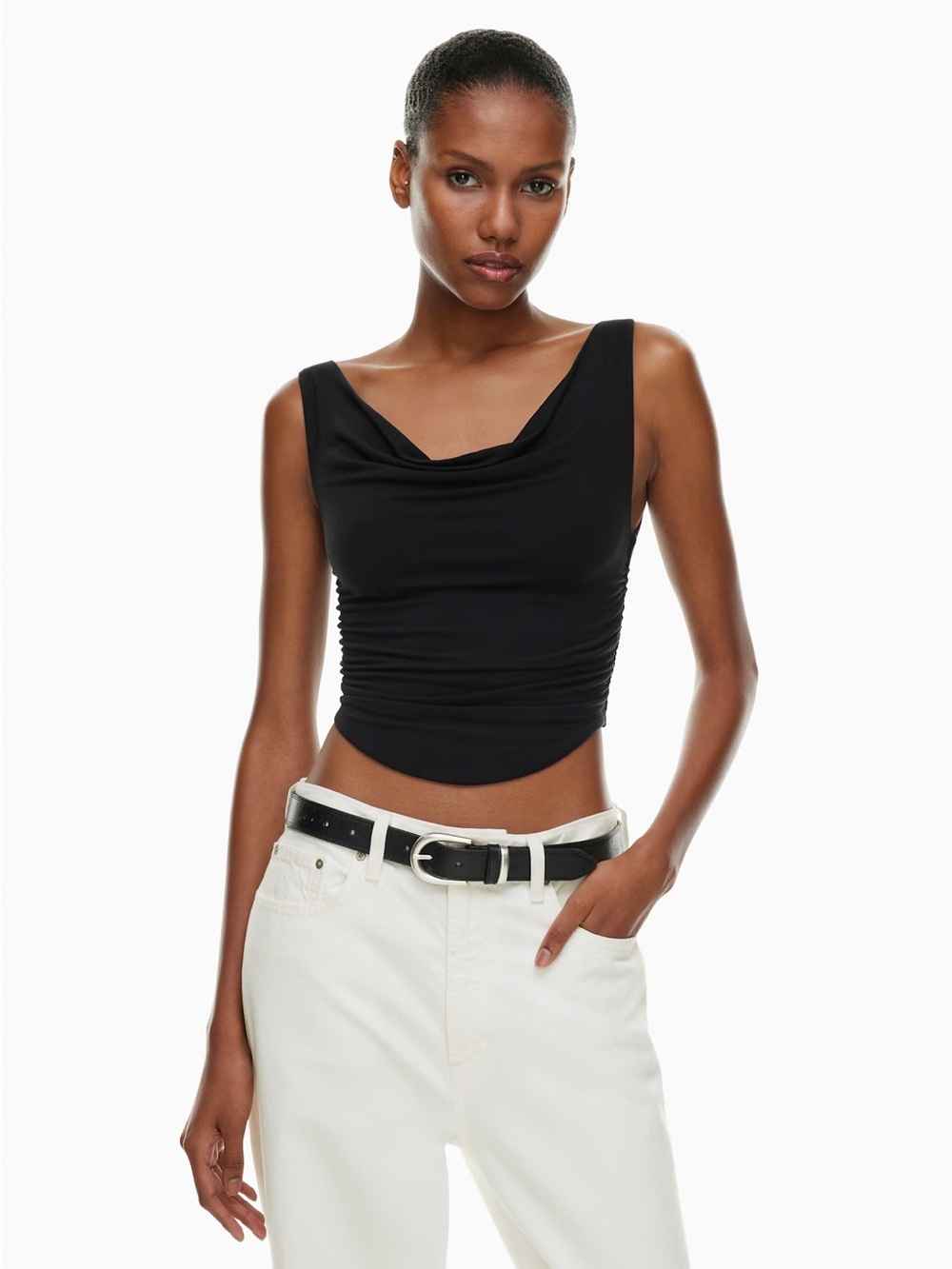 NWT Wilfred Parfait Top in Black - S